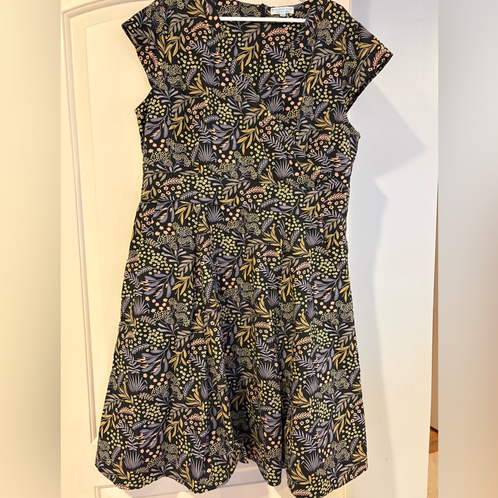 Karma East Alice Dress in Twilight print Women’s 3XL New